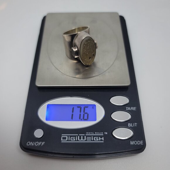 Druzy, Garnet & Sterling Ring - Picture 7 of 7